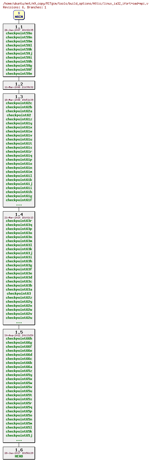 Revisions of MITgcm/tools/build_options/linux_ia32_ifort+oad+mpi