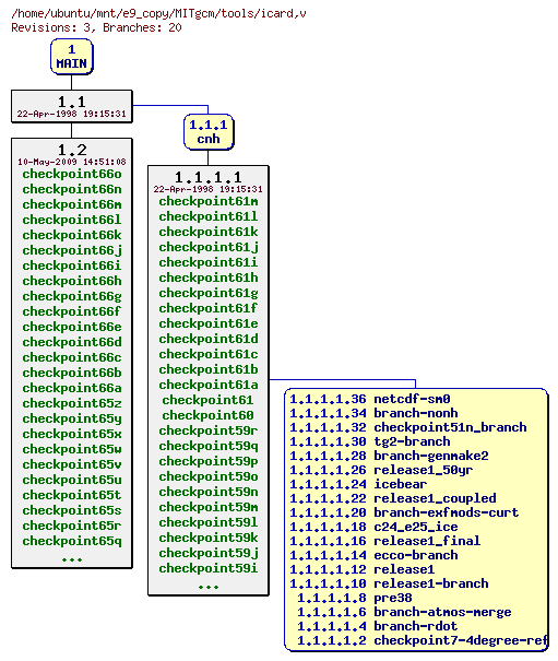 Revisions of MITgcm/tools/icard