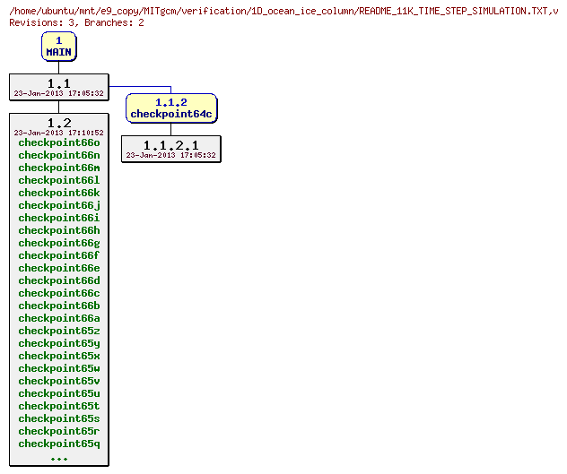 Revisions of MITgcm/verification/1D_ocean_ice_column/README_11K_TIME_STEP_SIMULATION.TXT