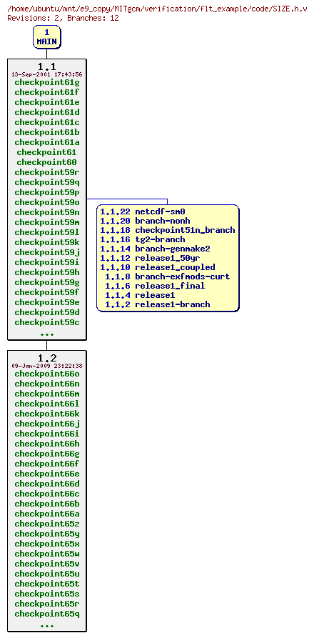 Revisions of MITgcm/verification/flt_example/code/SIZE.h