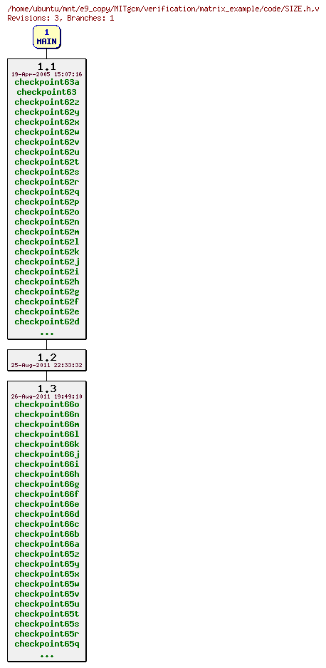 Revisions of MITgcm/verification/matrix_example/code/SIZE.h